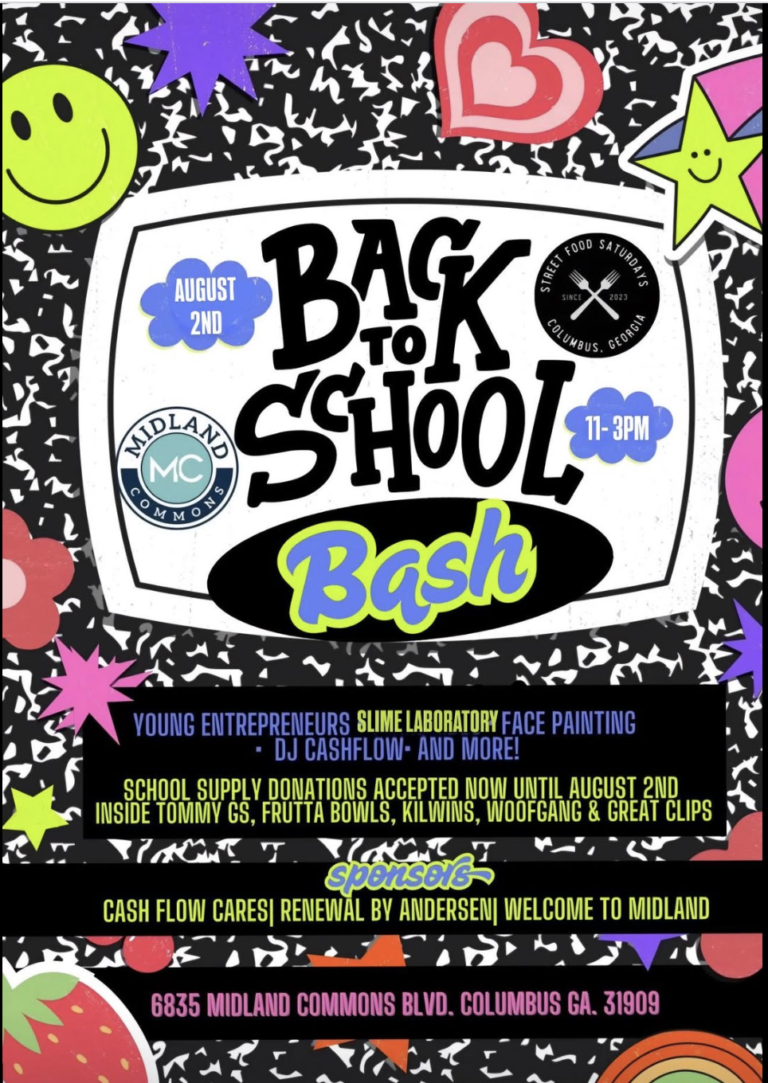 August 1: Midland Commons Back to School Bash